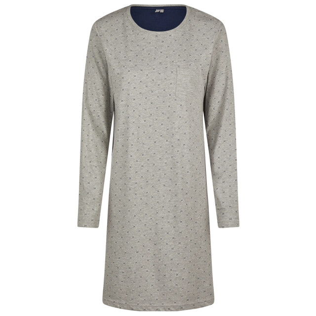 By Louise Dames nachthemd lange mouw katoen gestipt BL-498-02 large