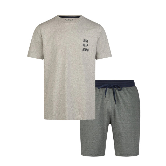 Phil & Co Heren shortama korte pyjama katoen PH-438-02 large