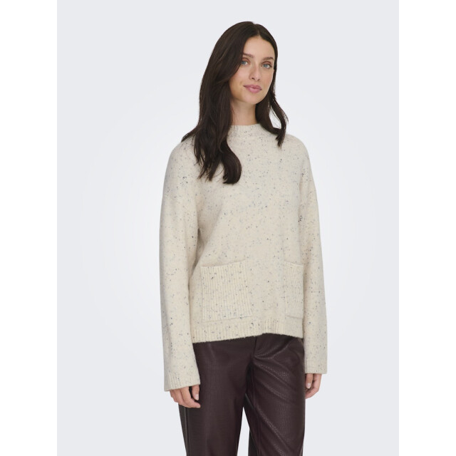 Jacqueline de Yong Jdyvirginia life ls hn pocket pull knt ecru dessin 4219.08.0029 large