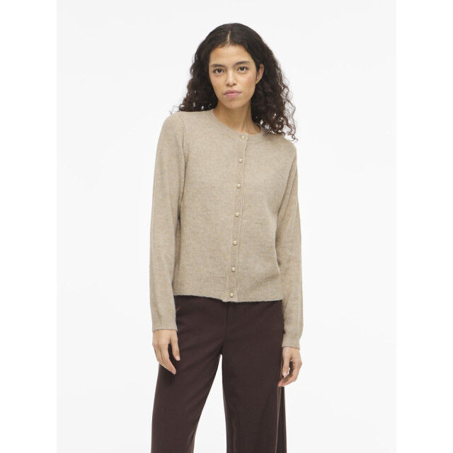 Vila Visalsa ls o-neck knit cardigantes zand 4249.04.0004 large