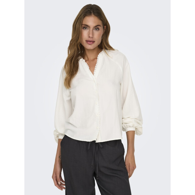 Jacqueline de Yong Jdyloli ls lace shirt wvn dia off-white 4309.02.0037 large