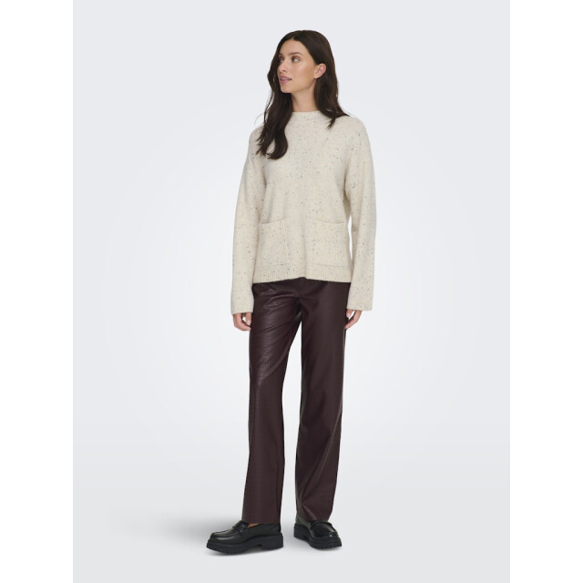 Jacqueline de Yong Jdyvirginia life ls hn pocket pull knt ecru dessin 4219.08.0029 large