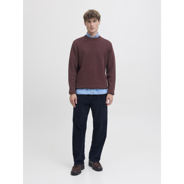Jack & Jones Jprblamilano stitch knit crew neck sn bordeaux 5219.47.0006 large