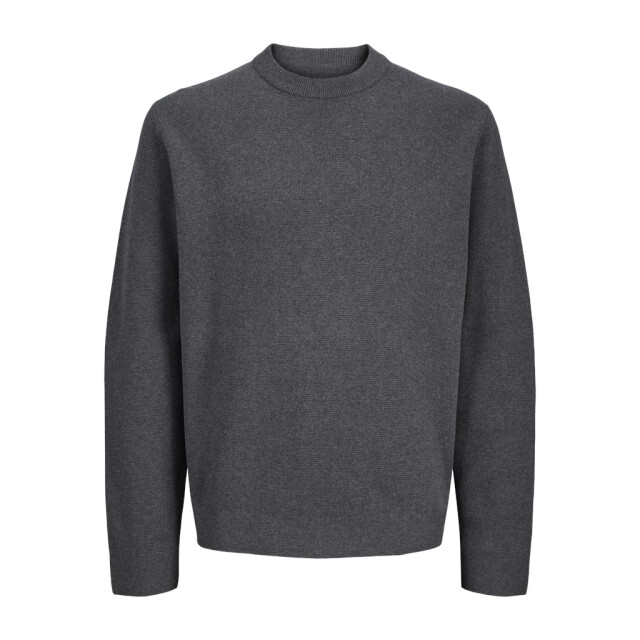 Jack & Jones Jprblamilano stitch knit crew neck sn antraciet 5219.85.0029 large