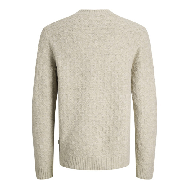 Jack & Jones Jprblasimon structure knit crew neck ln beige 5219.05.0004 large