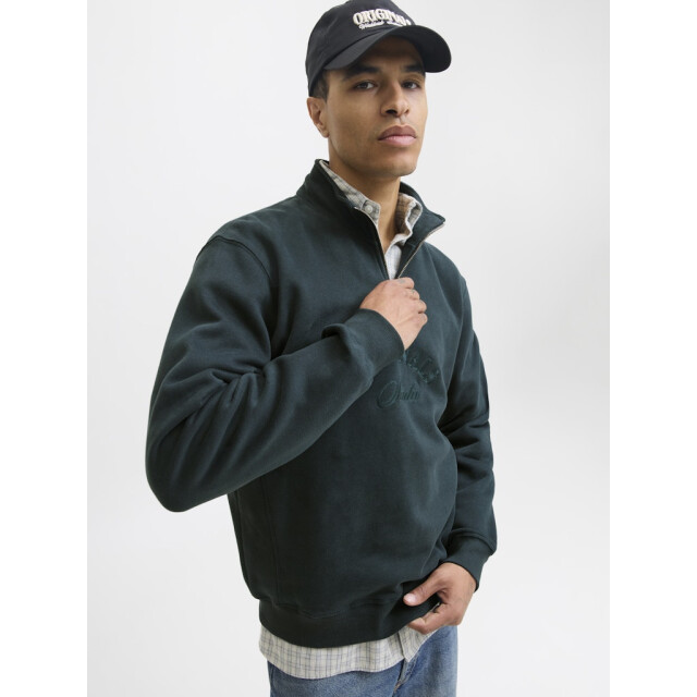 Jack & Jones Jorbleecker branding sweat high neck bf donker 5209.27.0048 large