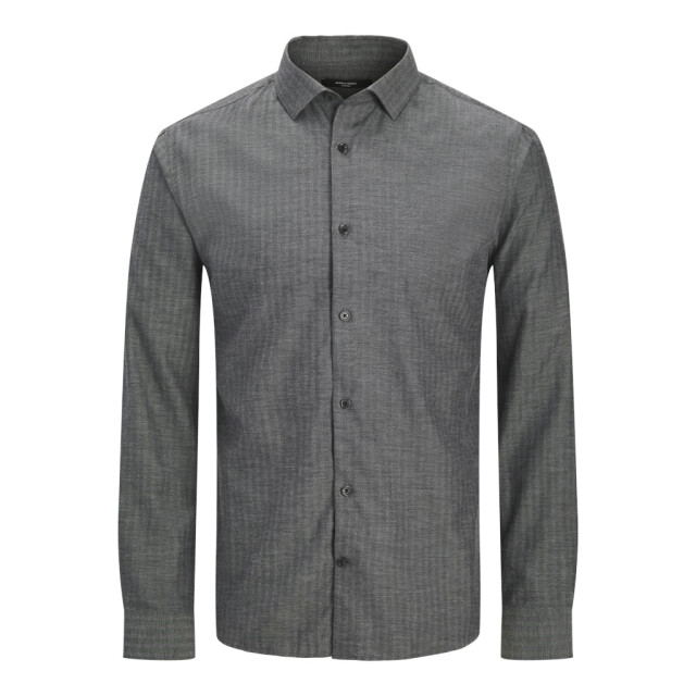 Jack & Jones Jprblaparker melange ls shirt bf sn antraciet 5309.85.0008 large
