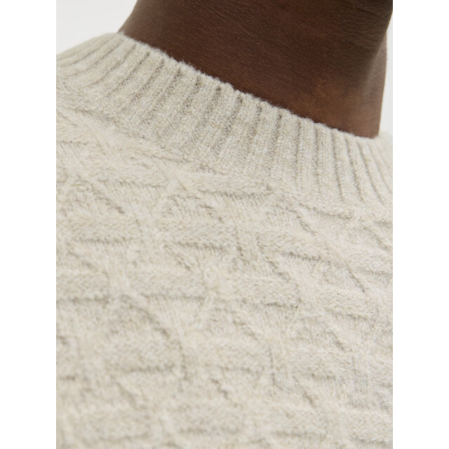 Jack & Jones Jprblasimon structure knit crew neck ln beige 5219.05.0004 large