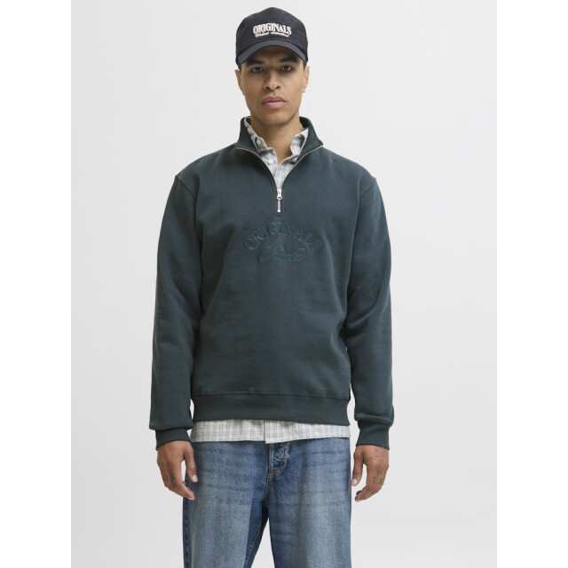 Jack & Jones Jorbleecker branding sweat high neck bf donker 5209.27.0048 large