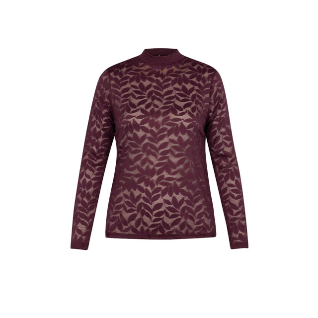 Studio Anneloes Reagan lace top aubergine 4389.54.0038 large