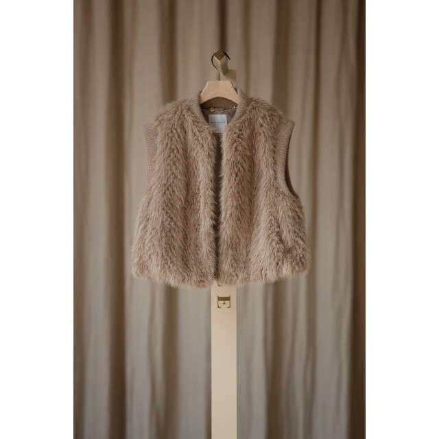 Rino & Pelle Alvita.7002514 waistcoat with hook & eye closure oat dessin Alvita.7002514 Oat dessin large