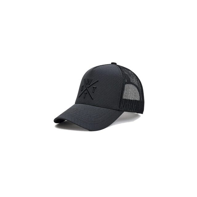 WATTS Unisex cap tribe logo effen donkergrijs/zwart 1TRIBE large