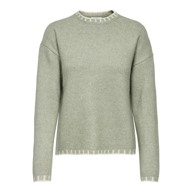 Jacqueline de Yong silja l/s on contrast pullover k 15361187 seagrass 06712.315.0004 large