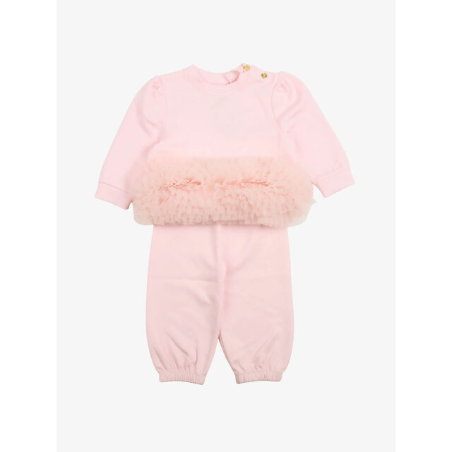 Angels Face Meisjes baby joggingpak deonne tulle trim DEONNE-TULLE-TRIM-BABY-TRACKSUIT-BLUSH-PINK large