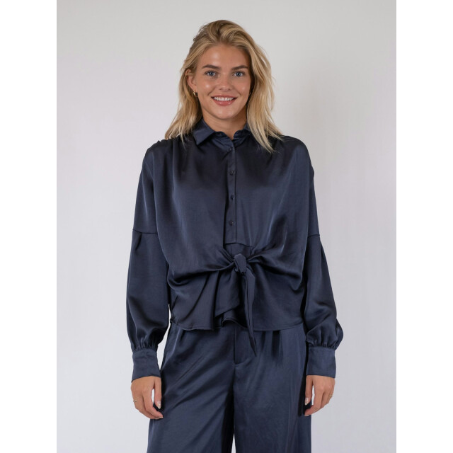 Neo Noir naja satin shirt 160801 678 midnight 06615.211.0236 large