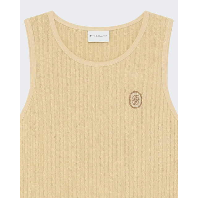 Drole De Monsieur Heren le debardeur d miroir TS221-CO163-Beige large