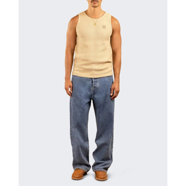 Drole De Monsieur Heren le debardeur d miroir TS221-CO163-Beige large