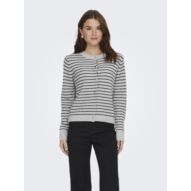 Only onlchester life ls stripe cardi cc 15361022 light grey 06741.910.0005 large