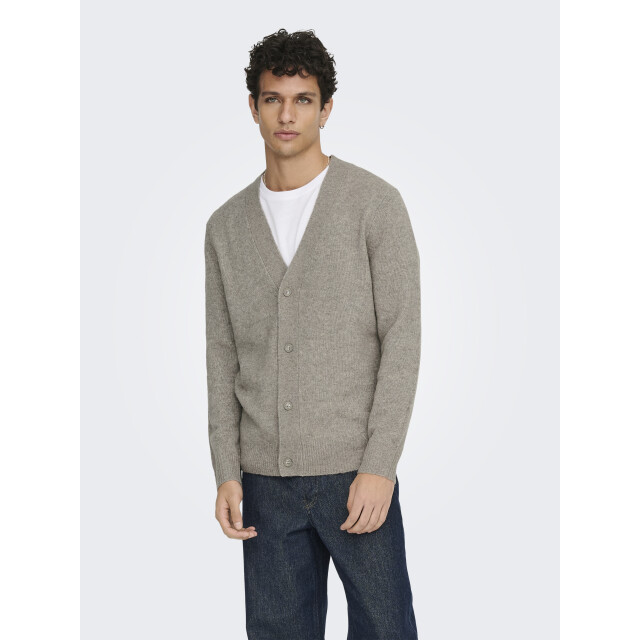 Only & Sons Onsray reg ls cardigan knit frml 22035026 large