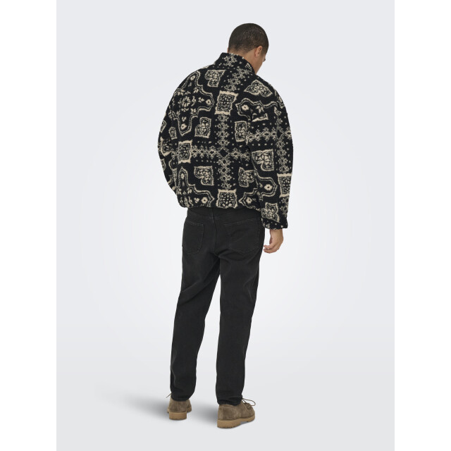 Only & Sons Onsjames ovz ls fleece aop sweat 22035835 large