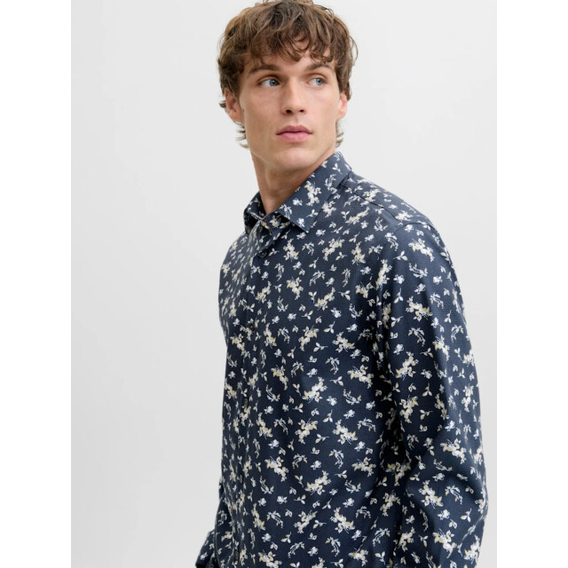 Jack & Jones Jprblayork print dobby l/s shirt 12286665 large
