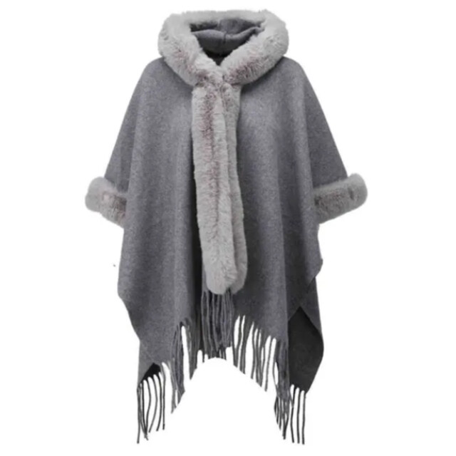 K-Design Poncho b910- B910-grey large