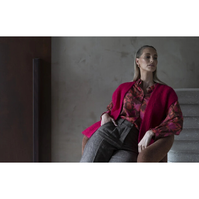 Geisha 54830-29 445 gilet hairy fuchsia 54830-29 445 large