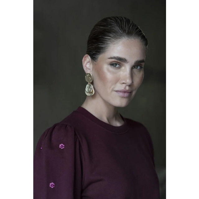 Geisha 52870-21 485 sweater with pearls port/pink 52870-21 485 large