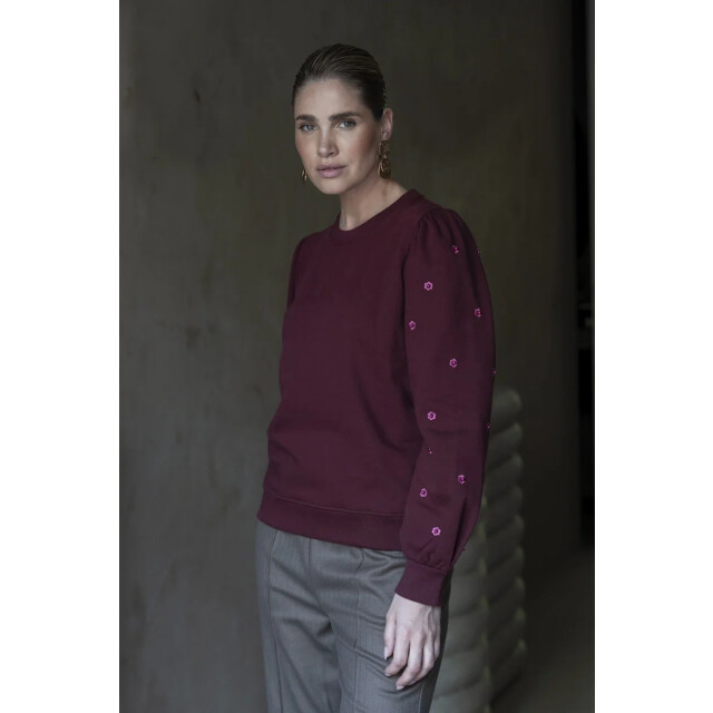 Geisha 52870-21 485 sweater with pearls port/pink 52870-21 485 large