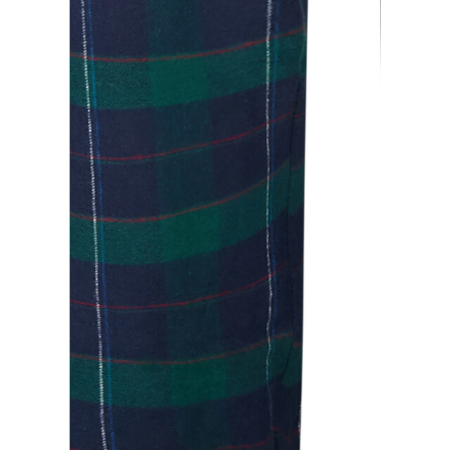 Happy Shorts Dames pyjama broek lang donkerblauw/groen geruit flanel HS-1216-check grun large