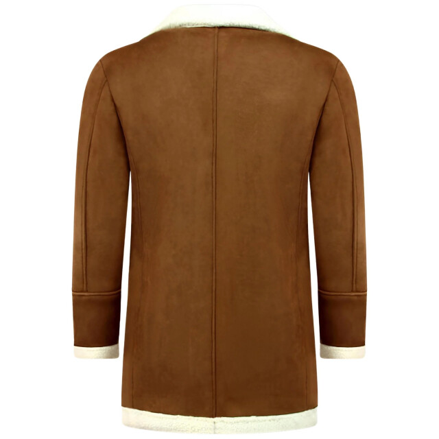 Tony Backer Imitatie bontjas lammy coat lang QQ538-10 large