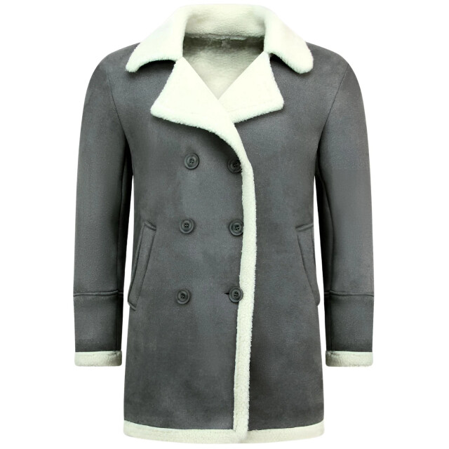 Tony Backer Imitatie bontjas lang lammy coat QQ538-4 large