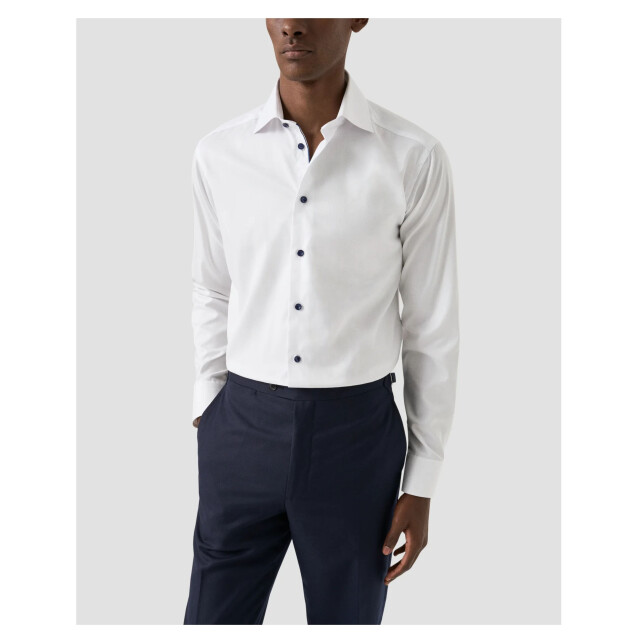 Eton Navy details signature twill shirt 100012358 100012358 large