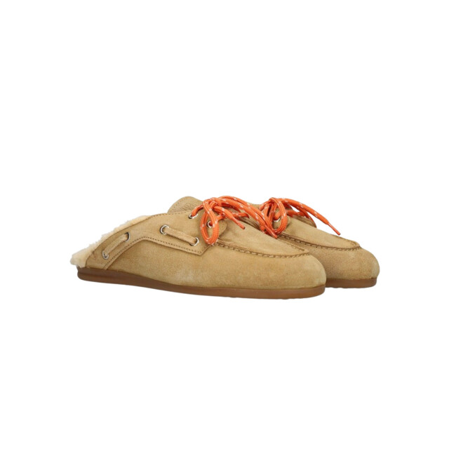 Posa Suede loafers boatloafer mule-fur Boatloafer mule-fur large