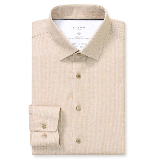 Olymp Luxor 24/7 modern fit dress shirt 108028-001-43 large