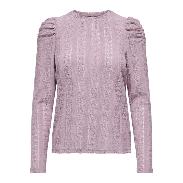 Only onlmelanie l/s o-neck top jrs 15365094 brown 06615.615.0037 large