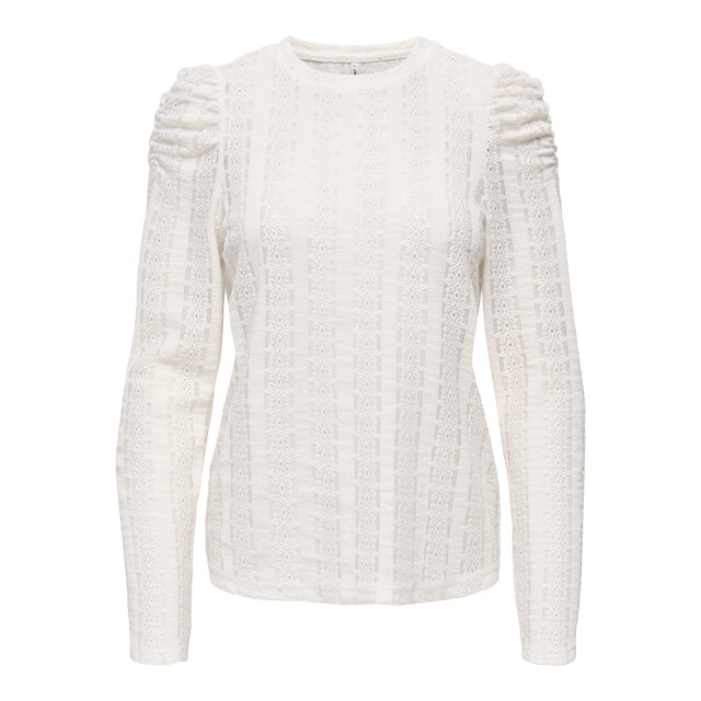 Only onlmelanie l/s o-neck top jrs 15365094 cloud dancer 06615.198.0138 large