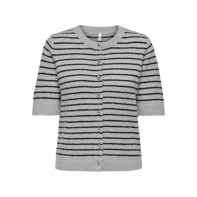 Only onlchester life ss stripe cardi cc 15361025 light grey melange 06741.910.0004 large