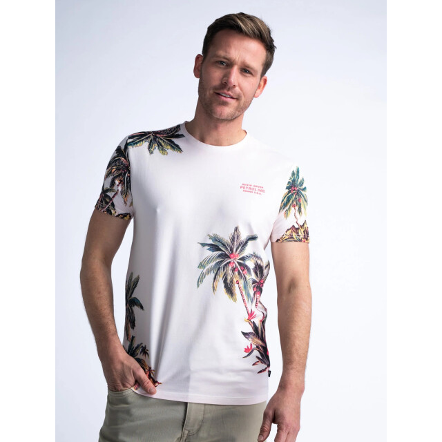 Petrol Industries Men t-shirt met botanische print M-1040-TSR673 large