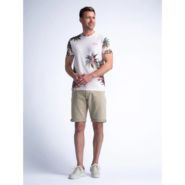 Petrol Industries Men t-shirt met botanische print M-1040-TSR673 large