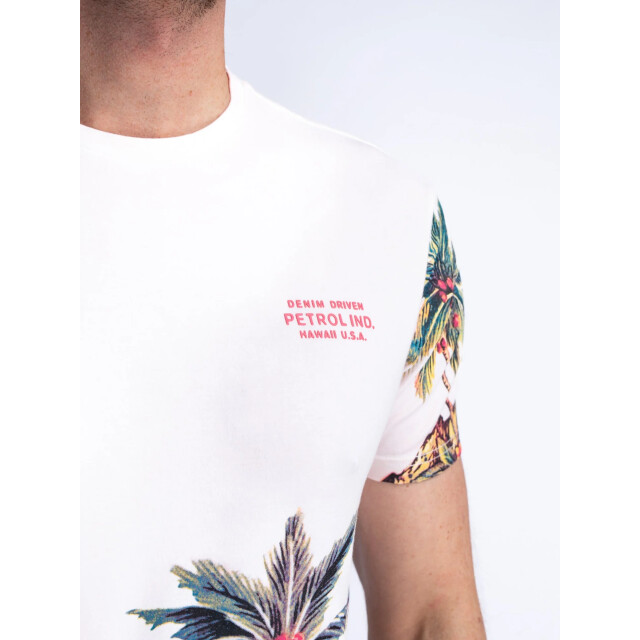 Petrol Industries Men t-shirt met botanische print M-1040-TSR673 large
