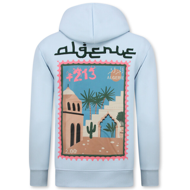 Top-Star Oversized hoodie met capuchon algerie print FF-5816 large