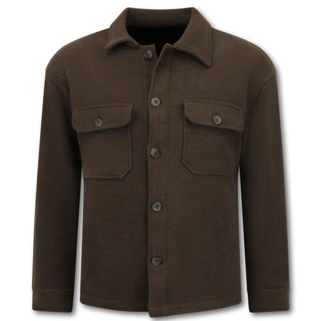 Enos Tussenjas flannel overshirt met zakken GI-520 large