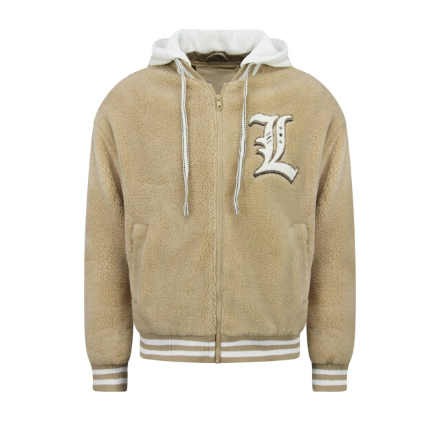 Enos Teddy jas met capuchon oversized baseball jacket GI-537 large