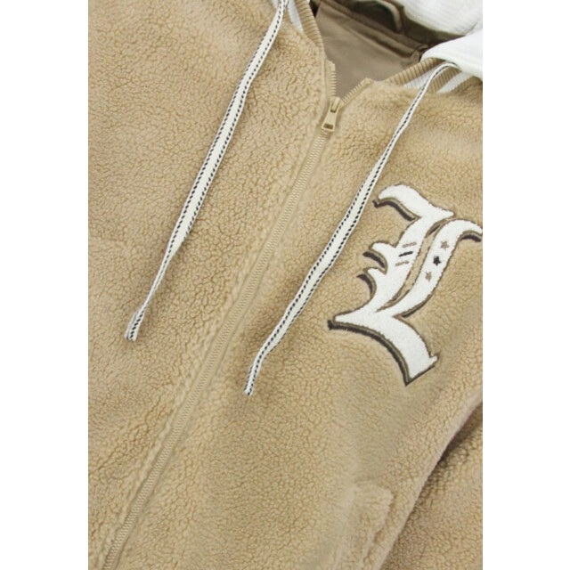 Enos Teddy jas met capuchon oversized baseball jacket GI-537 large