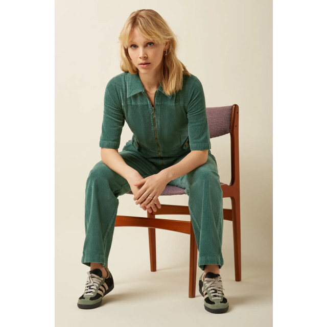 King Louie Garbo zip jumpsuit 07479 matcha green 07479 large