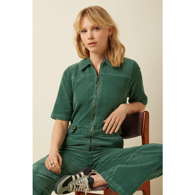 King Louie Garbo zip jumpsuit 07479 matcha green 07479 large
