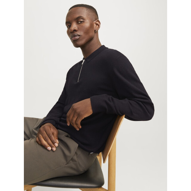 Jack & Jones Jjeemil knit polo half zip ls noos - 5219.80.0017 large