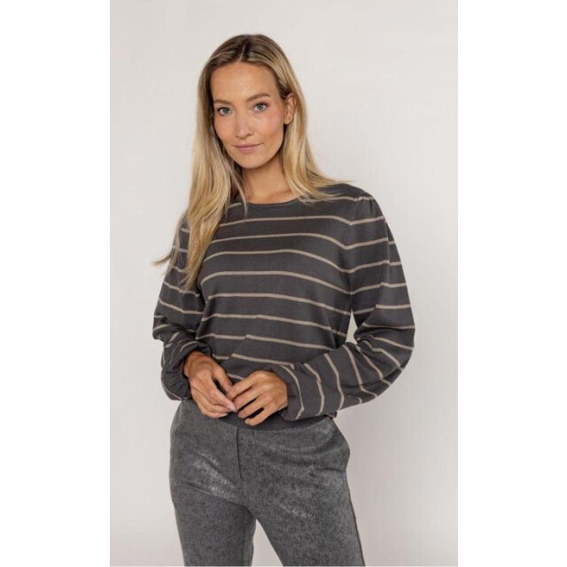 Poools Pullover spripe 533155-grey 533155-P160 large