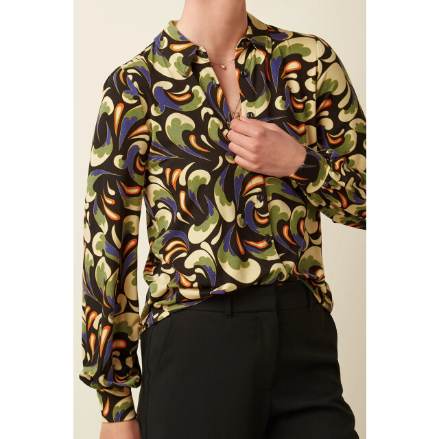 King Louie Maisie blouse rumble 10112 black 10112 large